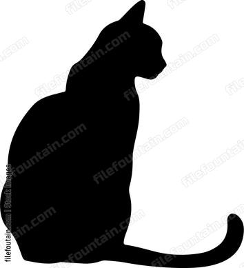 simple cat outline