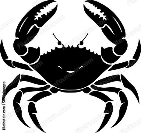 simple crab graphic