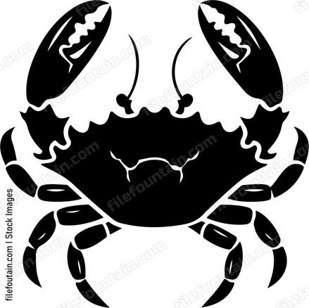 simple crab graphic