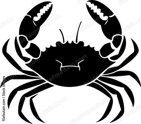 simple crab outline