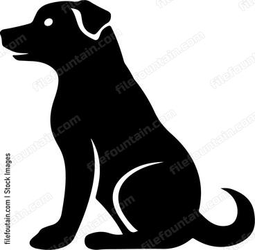simple dog outline