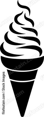 simple ice cream cone