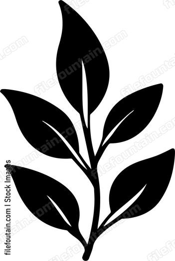 simple leaf branch