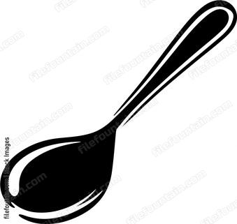 simple outlined spoon