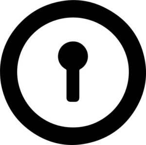simple round keyhole