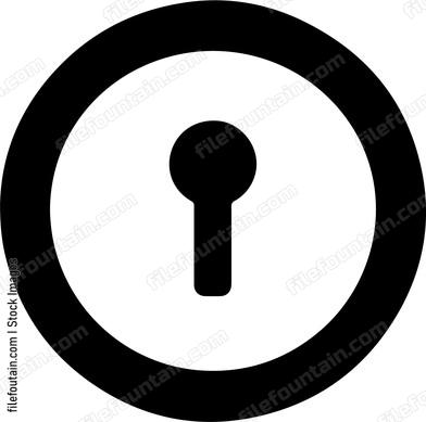 simple round keyhole