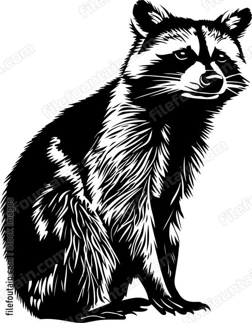 Standing Raccoon