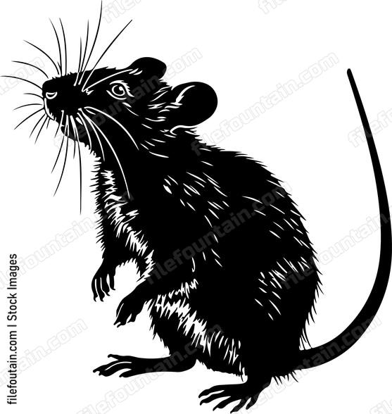 Standing Rat Logo Vector Design FileFountain standing-rat-logo-vector-design-filefountain