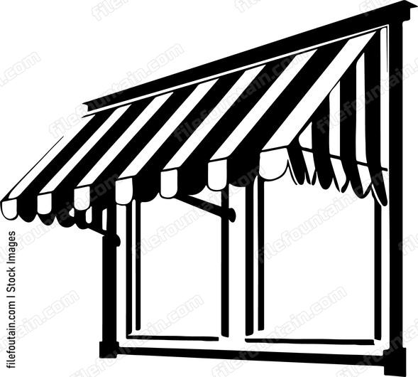 Striped Awnings