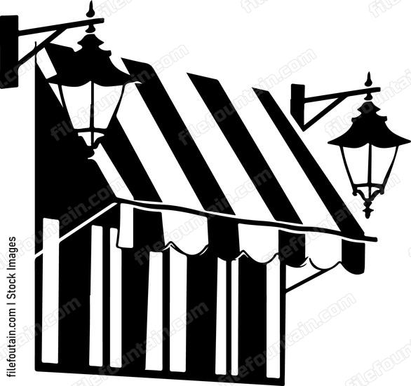 Striped Awnings