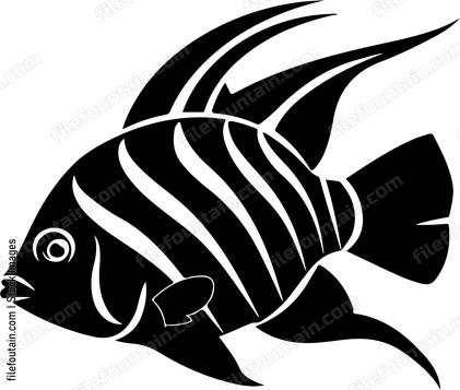Striped fish with large fins