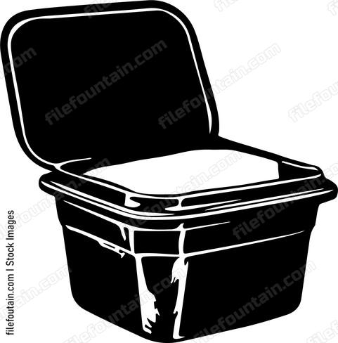 Styrofoam Container Opened