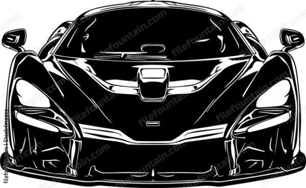 Supercar Front View