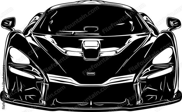 Supercar Front View