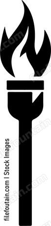torch with a flame