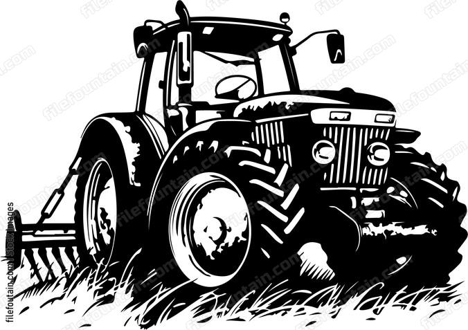 Tractor Straw Needle Rake