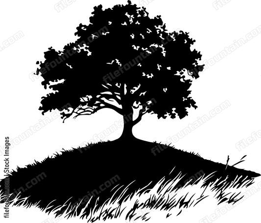 Tree On A Hill