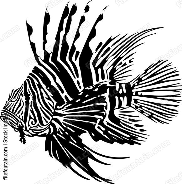 Tropical Fish Red Lionfish