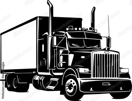 Truck Lowboy Trailer