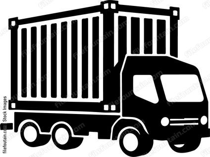 Truck with container