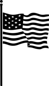Usa Flag On Pole