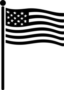 Usa Flag On Pole