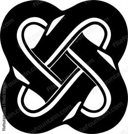 abstract intertwined design