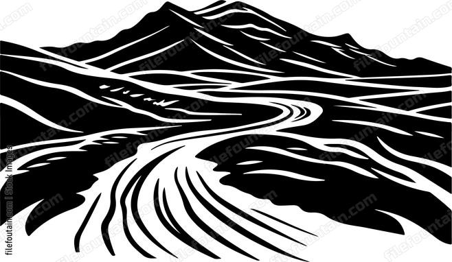 Alluvial Fan Landscape