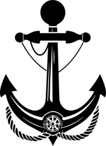 Anchor And Steering Wheel