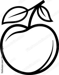 apple with one leaf