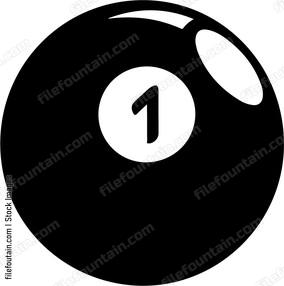 ball with number one