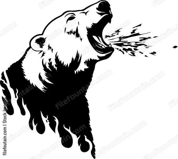 bear head roaring