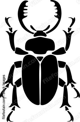 Beetle with large pincers