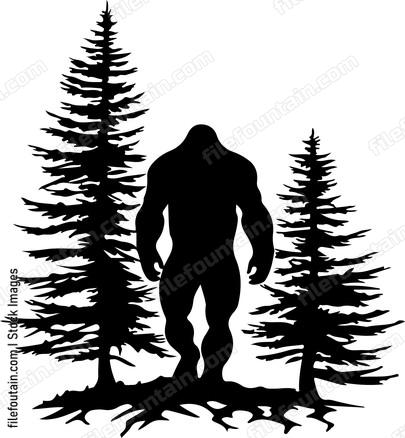Bigfoot in the woods