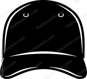 Black cap front view
