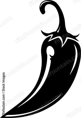 Black chili pepper vegetable