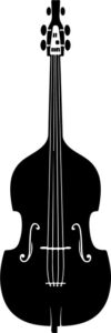 black double bass