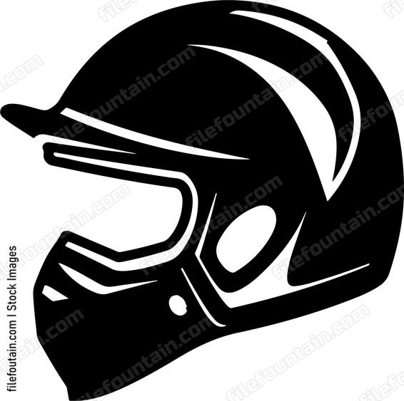 Black motorcycle helmet
