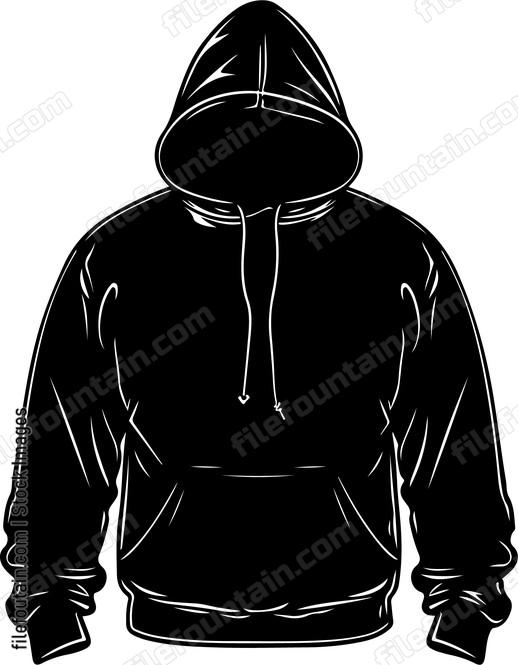 Black pullover hoodie sweatshirt