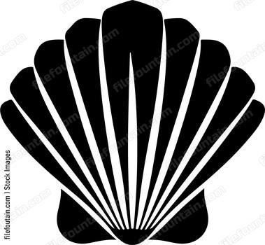 black seashell