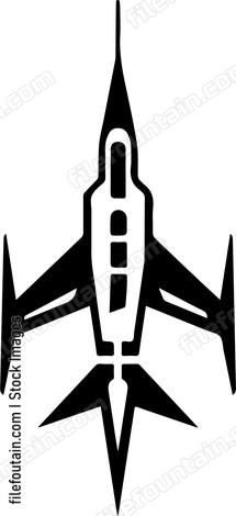 black spaceship