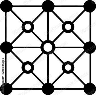 Black square network