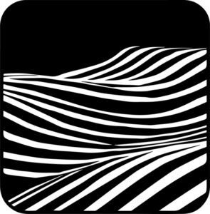 Black striped hills
