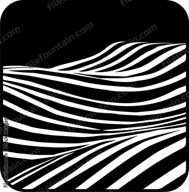 Black striped hills