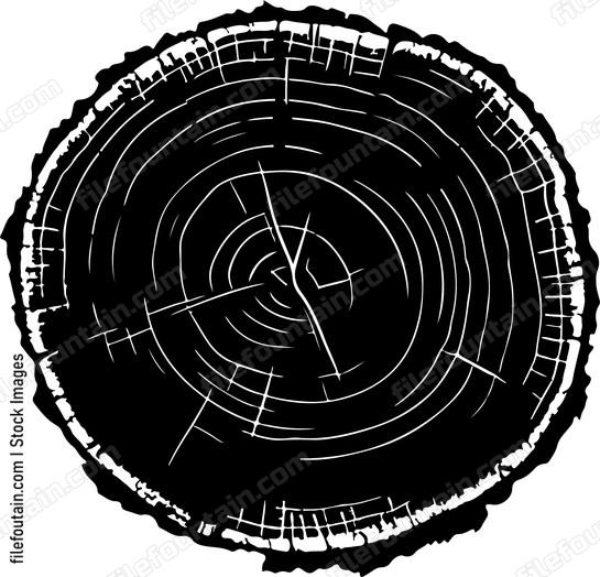 black tree ring