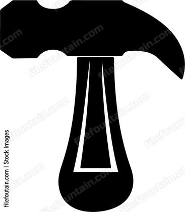Blacksmith hammer silhouette