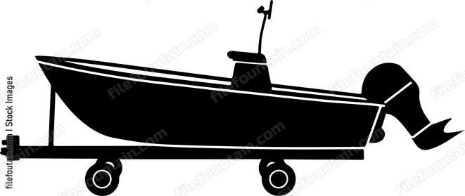Boat on trailer