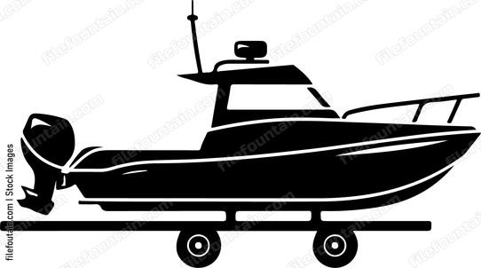 Boat on trailer