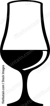 Brandy snifter silhouette
