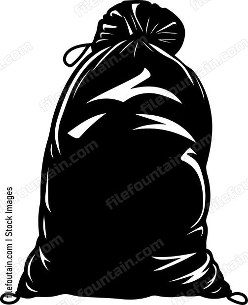cartoonish garbage bag